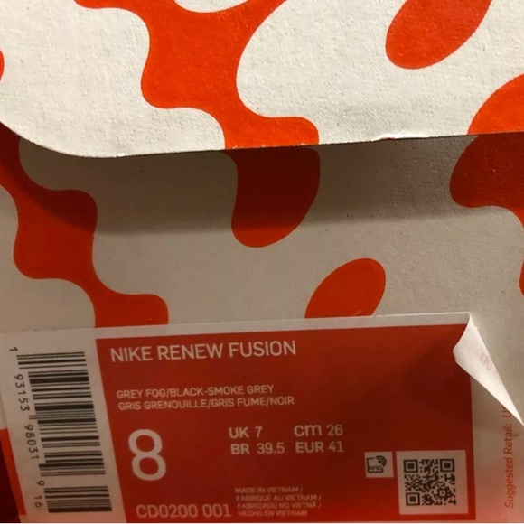 Nike Renew Fusion Mens Training Shoes Size 8 M